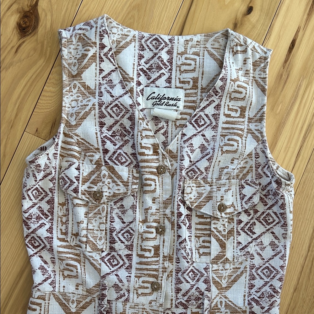 California Gold Rush Vintage Dress Size 6P